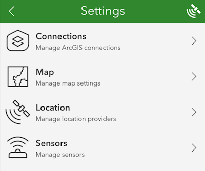 ArcGIS Survey123 Settings List